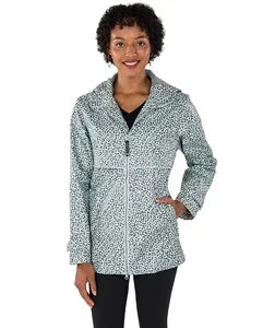 NEW RAIN JACKET - GREY SNOW LEOPARD